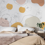 Papel Mural y Vinilico Autoadhesivo para muros de la marca The Wall, diseño de tendencia Free Flowers