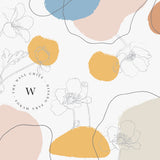 Papel Mural y Vinilico Autoadhesivo para muros de la marca The Wall, diseño de tendencia Free Flowers