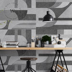 Papel Mural, Papel Pintado, Wallpaper, Mural, Empavonados, Vinilico Autoadhesivo para muros de la marca The Wall, diseño de tendencia Geometric Concrete
