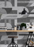 Papel Mural, Papel Pintado, Wallpaper, Mural, Empavonados, Vinilico Autoadhesivo para muros de la marca The Wall, diseño de tendencia Geometric Concrete