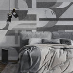 Papel Mural, Papel Pintado, Wallpaper, Mural, Empavonados, Vinilico Autoadhesivo para muros de la marca The Wall, diseño de tendencia Geometric Concrete
