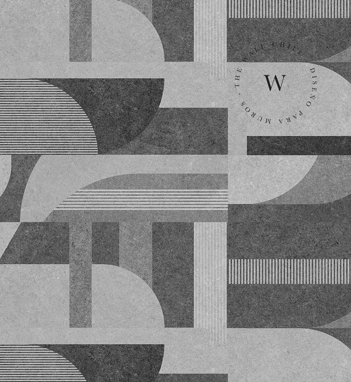 Papel Mural, Papel Pintado, Wallpaper, Mural, Empavonados, Vinilico Autoadhesivo para muros de la marca The Wall, diseño de tendencia Geometric Concrete