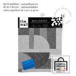 Papel Mural, Papel Pintado, Wallpaper, Mural, Empavonados, Vinilico Autoadhesivo para muros de la marca The Wall, diseño de tendencia Geometric Concrete