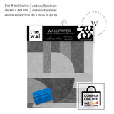 Papel Mural, Papel Pintado, Wallpaper, Mural, Empavonados, Vinilico Autoadhesivo para muros de la marca The Wall, diseño de tendencia Geometric Concrete