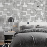 Papel Mural, Papel Pintado, Empavonados, Vinilico Autoadhesivo para muros de la marca The Wall, diseño de tendencia Geometric Lines