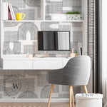 Papel Mural, Papel Pintado, Empavonados, Vinilico Autoadhesivo para muros de la marca The Wall, diseño de tendencia Geometric Lines