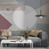 Papel Mural, Papel Pintado, Wallpaper, Mural, Empavonados, Vinilico Autoadhesivo para muros de la marca The Wall, diseño de tendencia  Geometrico
