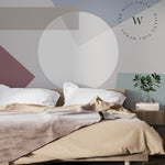 Papel Mural, Papel Pintado, Wallpaper, Mural, Empavonados, Vinilico Autoadhesivo para muros de la marca The Wall, diseño de tendencia  Geometrico