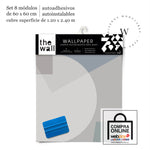 Papel Mural, Papel Pintado, Wallpaper, Mural, Empavonados, Vinilico Autoadhesivo para muros de la marca The Wall, diseño de tendencia  Geometrico