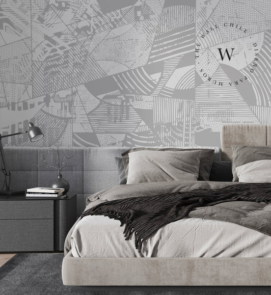 Papel Mural y Vinilico Autoadhesivo para muros de la marca The Wall, diseño de tendencia Geometrix