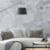 Papel Mural y Vinilico Autoadhesivo para muros de la marca The Wall, diseño de tendencia Geometrix