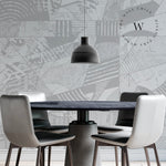 Papel Mural y Vinilico Autoadhesivo para muros de la marca The Wall, diseño de tendencia Geometrix