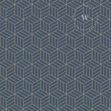 Papel Mural, Papel Pintado, Wallpaper, Mural, Empavonados, Vinilico Autoadhesivo para muros de la marca The Wall, diseño de tendencia Gold Cube