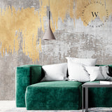 Papel Mural, Papel Pintado, Wallpaper, Mural, Empavonados, Vinilico Autoadhesivo para muros de la marca The Wall, diseño de tendencia Gold Paint