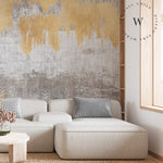 Papel Mural, Papel Pintado, Wallpaper, Mural, Empavonados, Vinilico Autoadhesivo para muros de la marca The Wall, diseño de tendencia Gold Paint