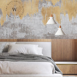 Papel Mural, Papel Pintado, Wallpaper, Mural, Empavonados, Vinilico Autoadhesivo para muros de la marca The Wall, diseño de tendencia Gold Paint