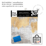 Papel Mural, Papel Pintado, Wallpaper, Mural, Empavonados, Vinilico Autoadhesivo para muros de la marca The Wall, diseño de tendencia Gold Paint