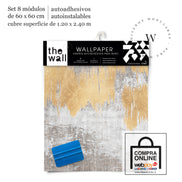 Papel Mural, Papel Pintado, Wallpaper, Mural, Empavonados, Vinilico Autoadhesivo para muros de la marca The Wall, diseño de tendencia Gold Paint