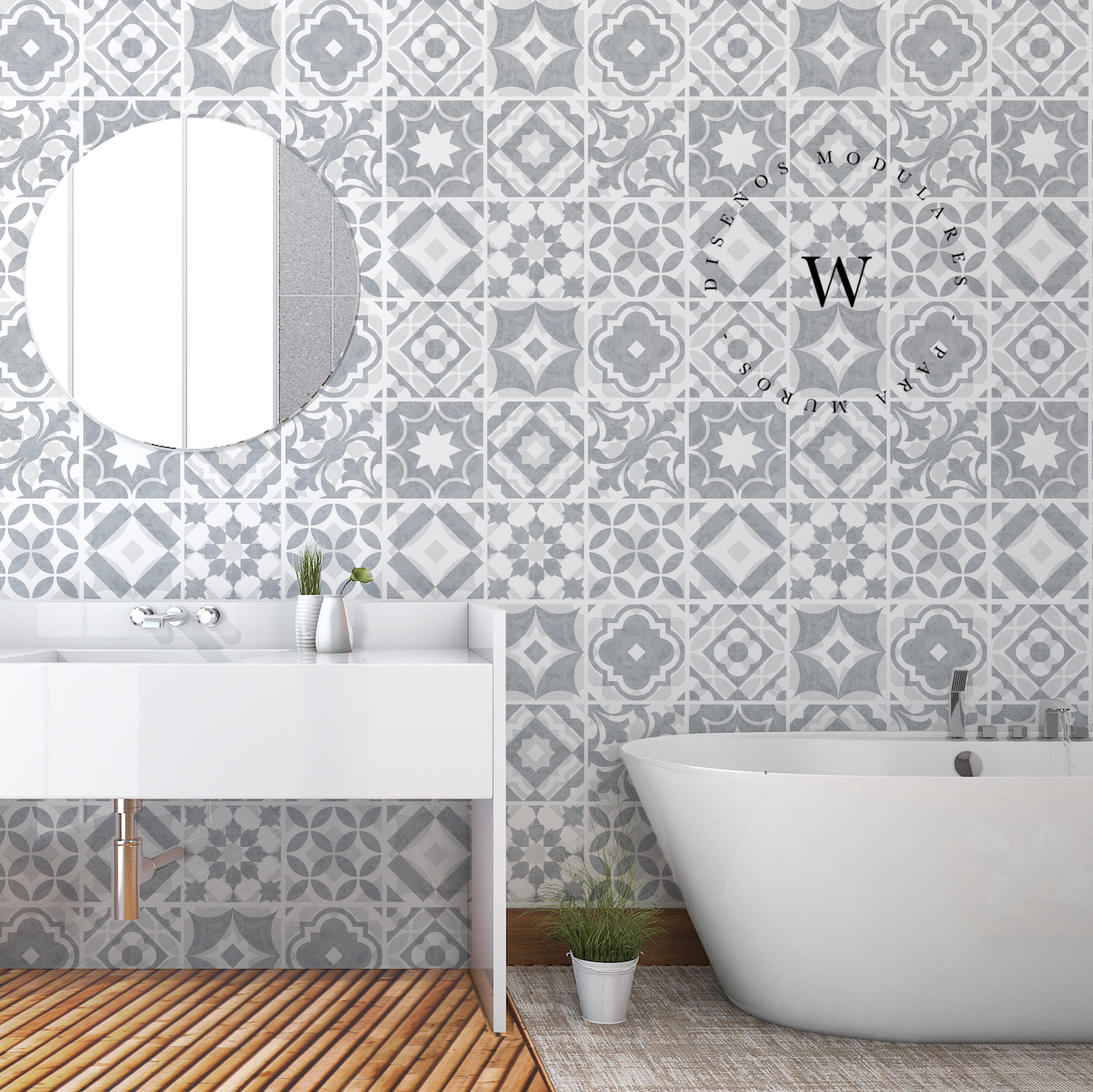Grey Mosaico