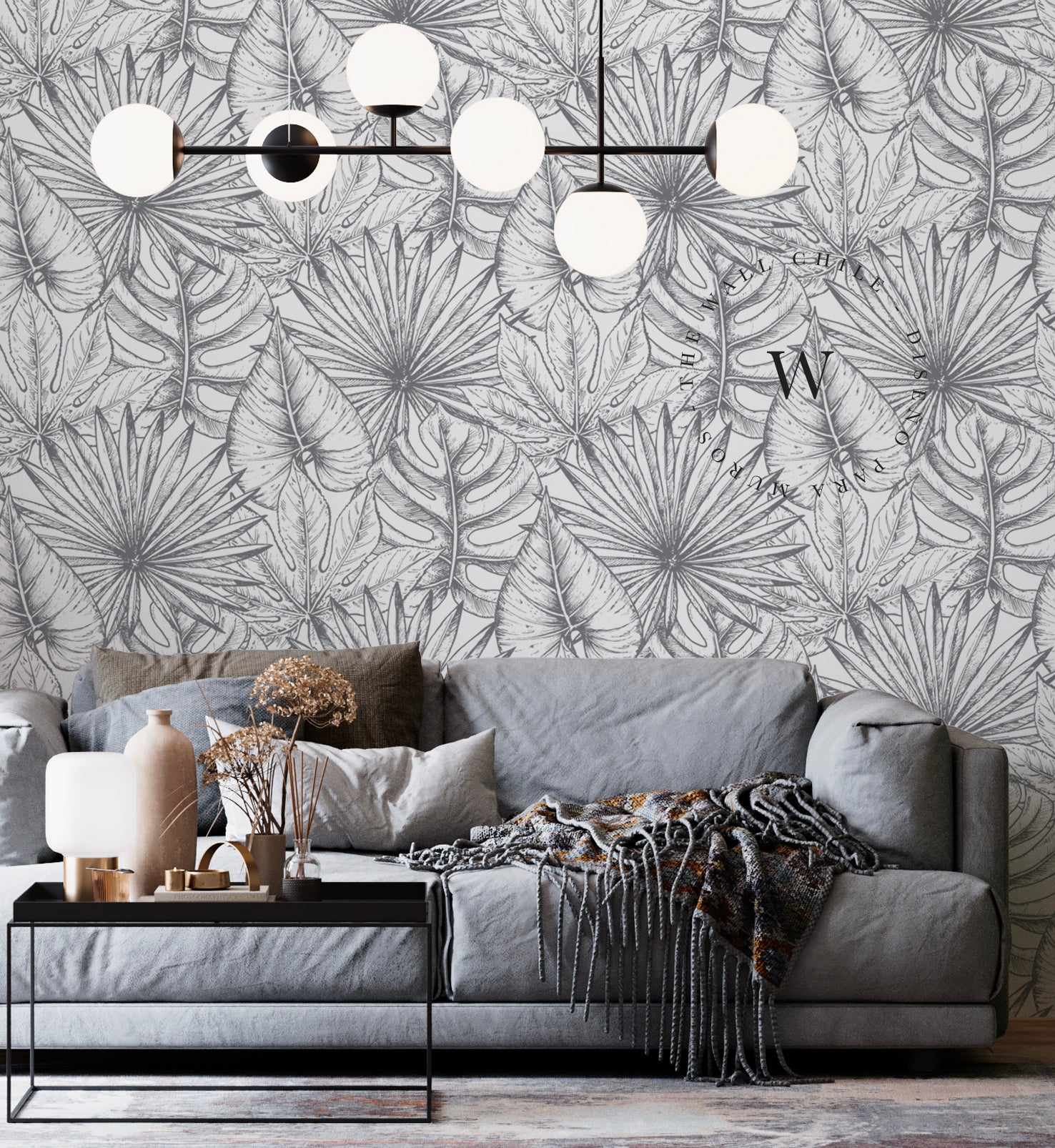 Papel Mural, Papel Pintado, Wallpaper, Mural, Empavonados, Vinilico Autoadhesivo para muros de la marca The Wall, diseño de tendencia Habana