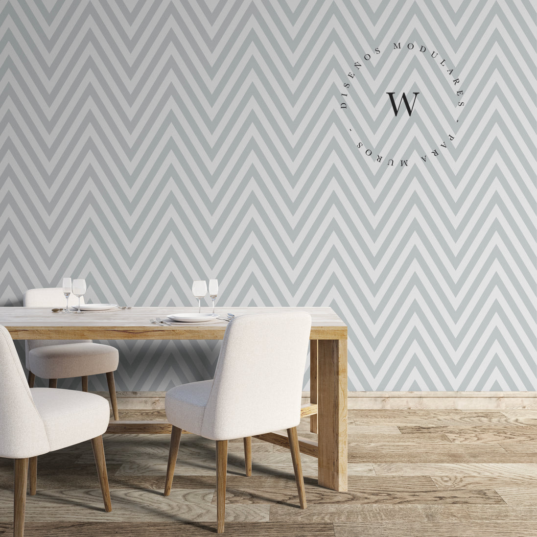 Papel Mural y Vinilico Autoadhesivo para muros de la marca The Wall, diseño de tendencia Hill Gray