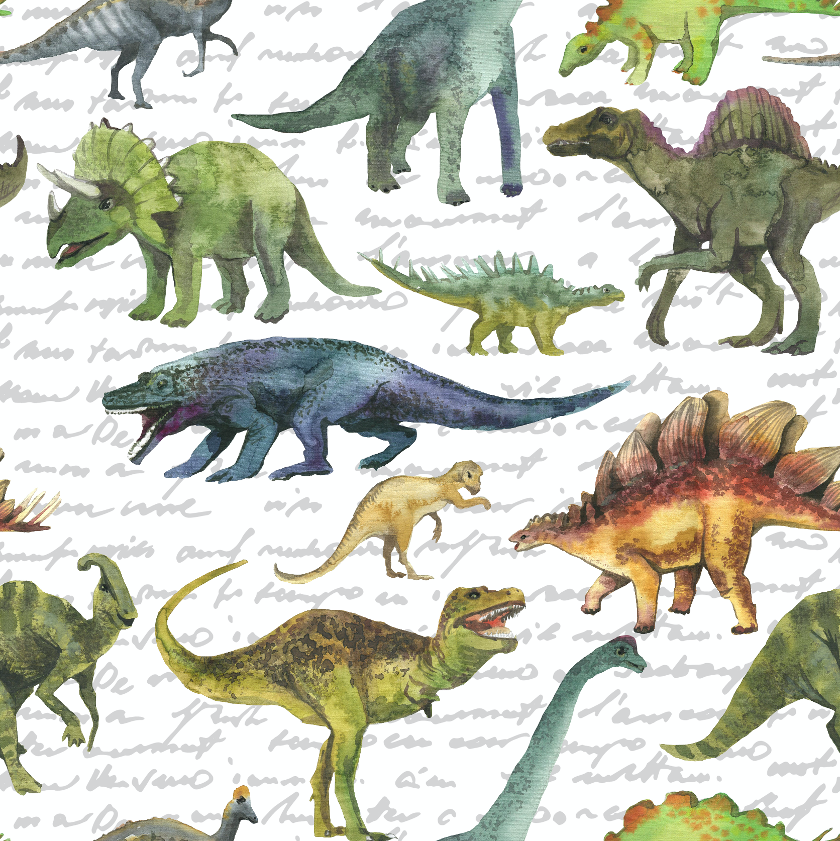 Papel Mural y Vinilico Autoadhesivo para muros de la marca The Wall, diseño de tendencia Jurassic