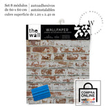 Papel Mural y Vinilico Autoadhesivo para muros de la marca The Wall, diseño de tendencia Ladrillo Vintage