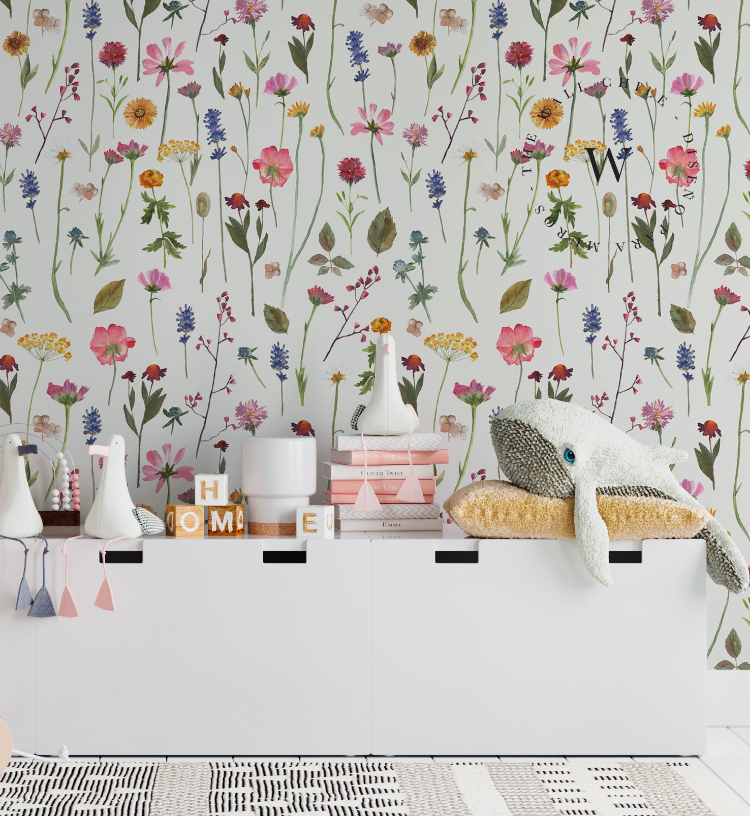 Papel Mural, Papel Pintado, Wallpaper, Mural, Empavonados, Vinilico Autoadhesivo para muros de la marca The Wall, diseño de tendencia Laura