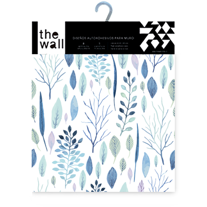 Papel Mural, Papel Pintado, Empavonados, Vinilico Autoadhesivo para muros de la marca The Wall, diseño de tendencia Leaves