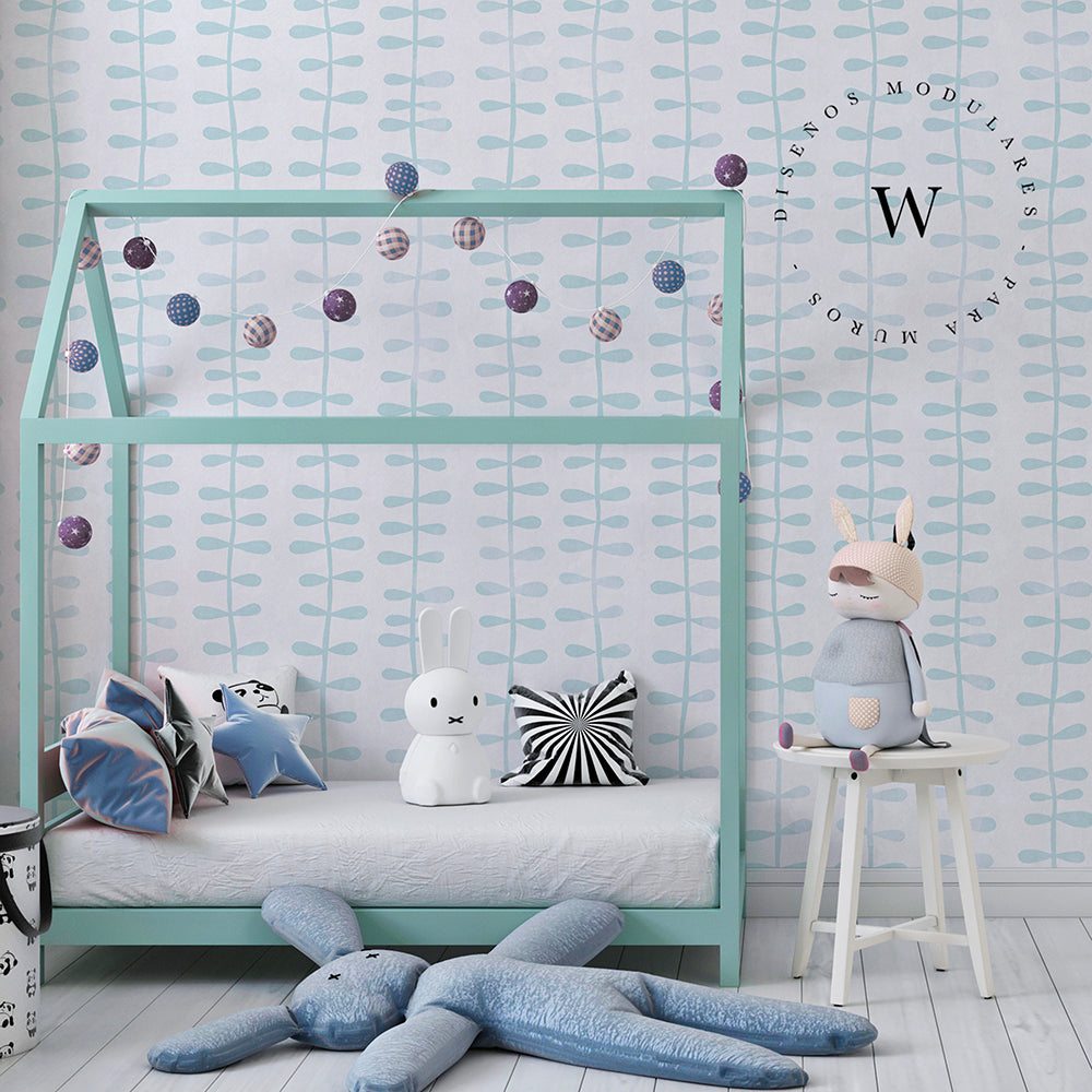 The Wall, papeles murales autoadhesivos con diseños de tendencia. impreso sobre vinilo opaco de alta calidad y adherencia. Hecho en Chile. Diseño Line Plants