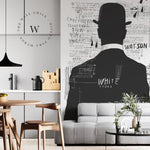 Papel Mural y Vinilico Autoadhesivo para muros de la marca The Wall, diseño de tendencia Magrite