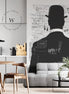 Papel Mural y Vinilico Autoadhesivo para muros de la marca The Wall, diseño de tendencia Magrite