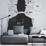 Papel Mural y Vinilico Autoadhesivo para muros de la marca The Wall, diseño de tendencia Magrite