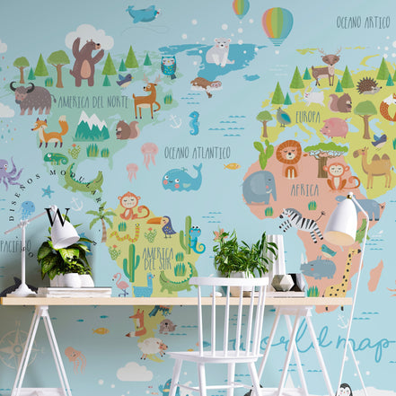 Color Animals Map