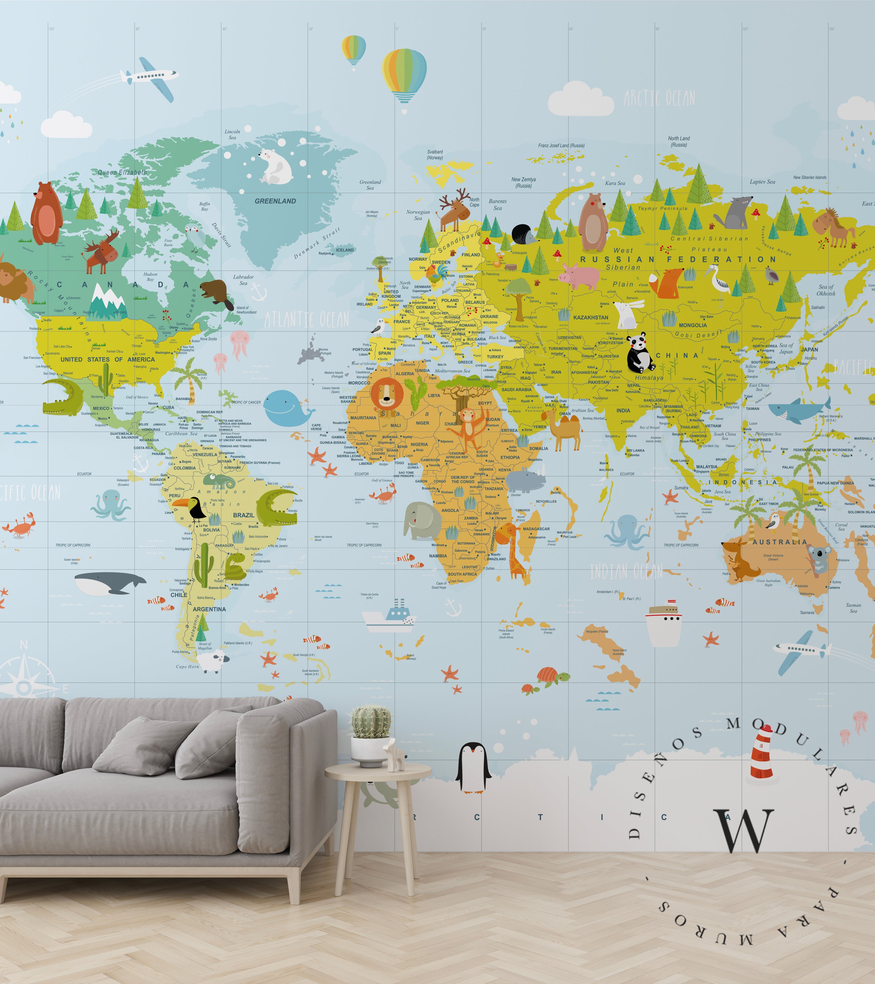 Color Country Map