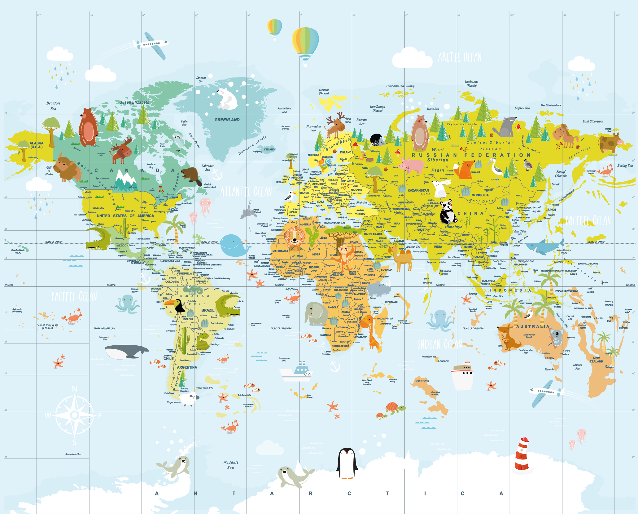Color Country Map