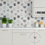 Papel Mural, Papel Pintado, Empavonados, Vinilico Autoadhesivo para muros de la marca The Wall, diseño de tendencia Mug