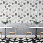 Papel Mural, Papel Pintado, Empavonados, Vinilico Autoadhesivo para muros de la marca The Wall, diseño de tendencia Mug