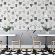 Papel Mural, Papel Pintado, Empavonados, Vinilico Autoadhesivo para muros de la marca The Wall, diseño de tendencia Mug