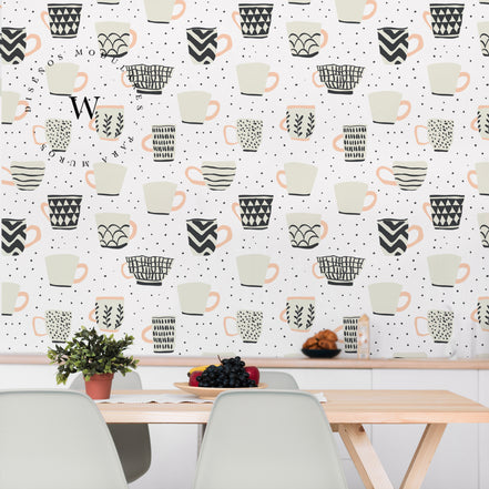 Papel Mural, Papel Pintado, Empavonados, Vinilico Autoadhesivo para muros de la marca The Wall, diseño de tendencia Mug