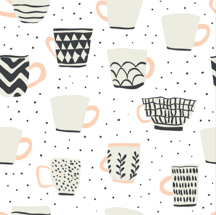Papel Mural, Papel Pintado, Empavonados, Vinilico Autoadhesivo para muros de la marca The Wall, diseño de tendencia Mug