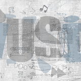 Papel Mural, Papel Pintado, Wallpaper, Mural, Empavonados, Vinilico Autoadhesivo para muros de la marca The Wall, diseño de tendencia Green Graffity The Wall, diseño de tendencia Music