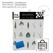 Papel Mural, Papel Pintado, Wallpaper, Mural, Empavonados, Vinilico Autoadhesivo para muros de la marca The Wall, diseño de tendencia Natura
