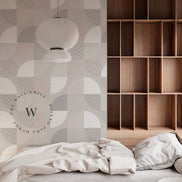 Papel Mural, Papel Pintado, Wallpaper, Mural, Empavonados, Vinilico Autoadhesivo para muros de la marca The Wall, diseño de tendencia Neo Japanese