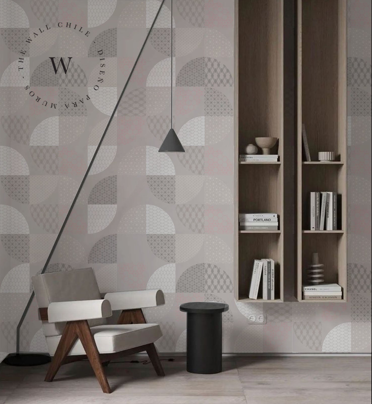 Papel Mural, Papel Pintado, Wallpaper, Mural, Empavonados, Vinilico Autoadhesivo para muros de la marca The Wall, diseño de tendencia Neo Japanese