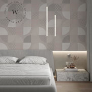 Papel Mural, Papel Pintado, Wallpaper, Mural, Empavonados, Vinilico Autoadhesivo para muros de la marca The Wall, diseño de tendencia Neo Japanese