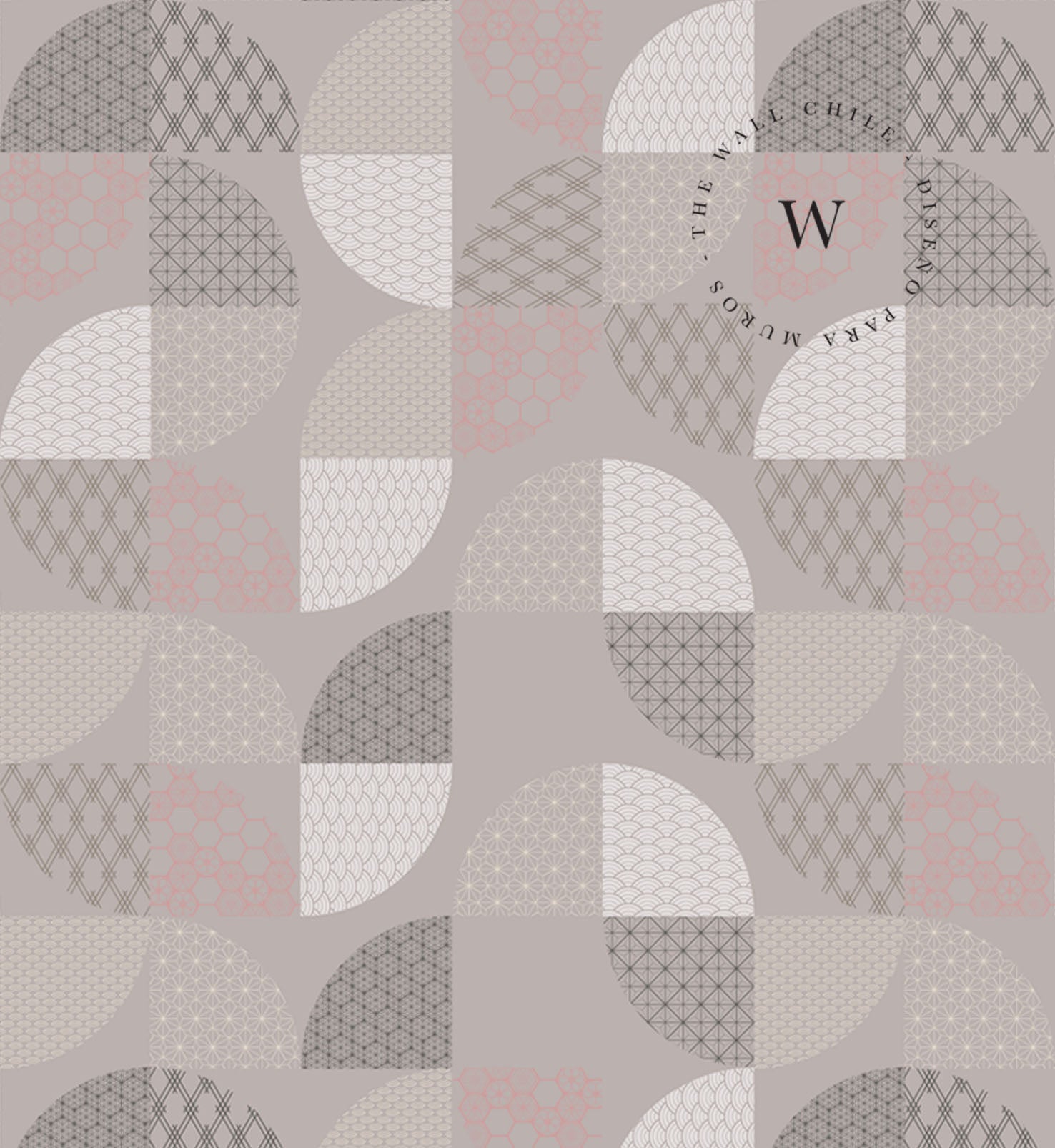 Papel Mural, Papel Pintado, Wallpaper, Mural, Empavonados, Vinilico Autoadhesivo para muros de la marca The Wall, diseño de tendencia Neo Japanese
