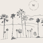 Papel Mural, Papel Pintado, Wallpaper, Mural, Empavonados, Vinilico Autoadhesivo para muros de la marca The Wall, diseño de tendencia Palm Sketch