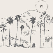 Papel Mural, Papel Pintado, Wallpaper, Mural, Empavonados, Vinilico Autoadhesivo para muros de la marca The Wall, diseño de tendencia Palm Sketch