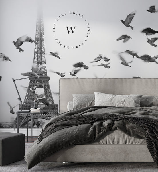 Papel Mural, Papel Pintado, Wallpaper, Mural, Empavonados, Vinilico Autoadhesivo para muros de la marca The Wall, diseño de tendencia Paris